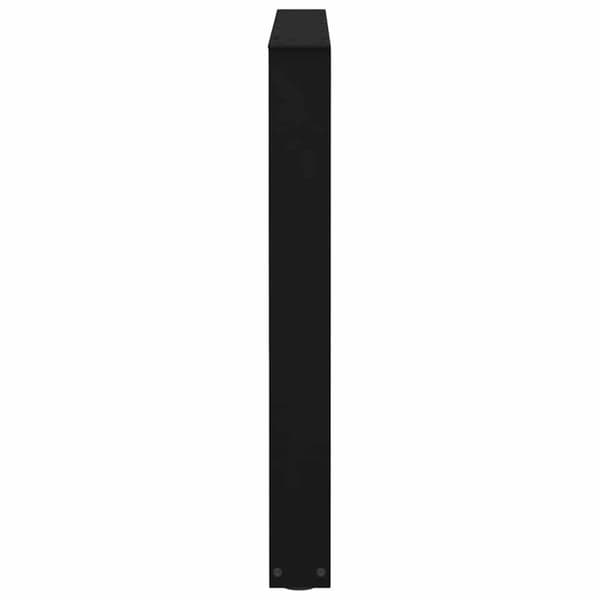 vidaXL Ruokapöydän jalat V-muoto 3 kpl Musta 90x(72-73,3) cm Teräs