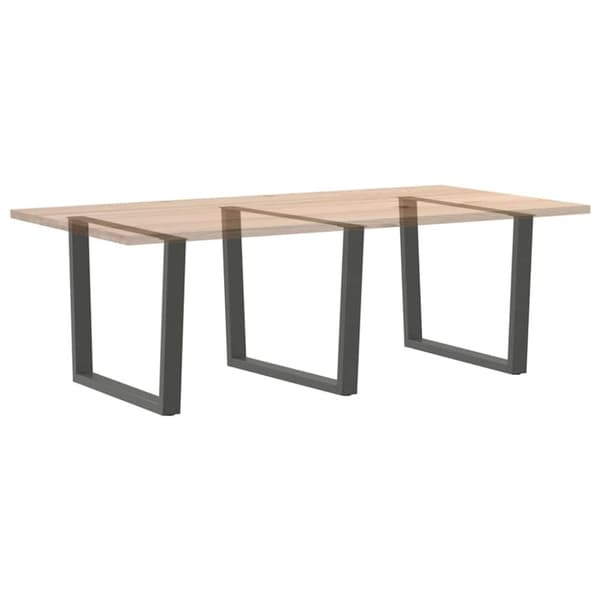 vidaXL Ruokapöydän jalat V-muotoinen 3 kpl Antrasiitti 100x(72-73,3)cm