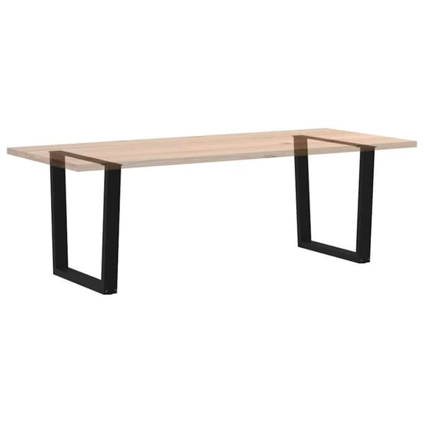 vidaXL Ruokapöydän jalat V-muotoiset 2 kpl musta 90x(72-73,3) cm teräs