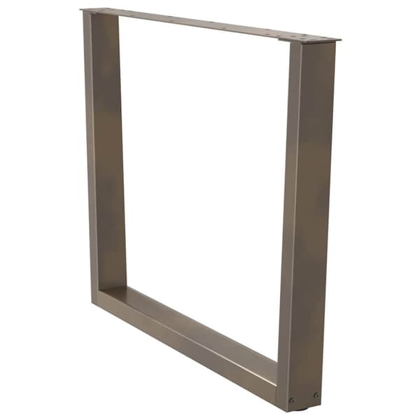 vidaXL Spisebordsben V-form 2 stk Naturstål 100x(72-73,3) cm Stål