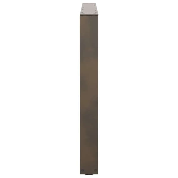 vidaXL Spisebordsben V-form 2 stk Naturstål 100x(72-73,3) cm Stål
