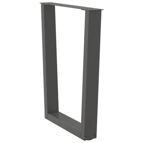 vidaXL Ruokapöydän jalat V-muotoiset 3 kpl antrasiitti 70x(72-73,3) cm teräs