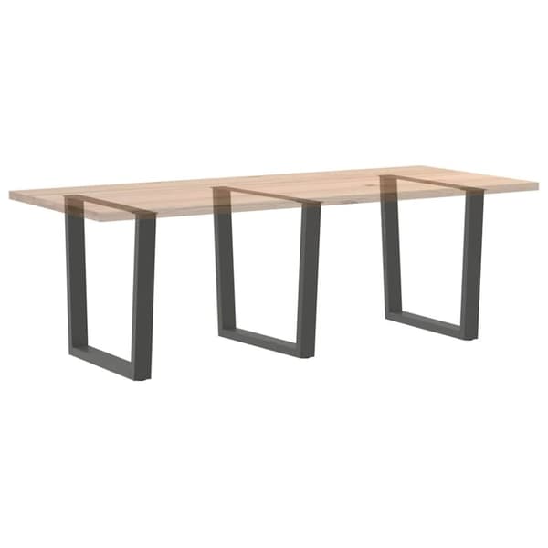 vidaXL Ruokapöydän jalat V-muotoinen 3 kpl Antrasiitti 80x(72-73,3) cm