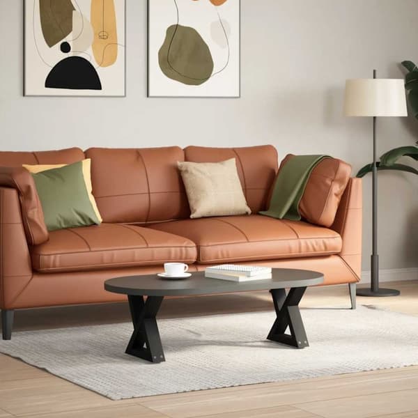 vidaXL Soffbordsben 2 st svart 30x(30-31,3) cm stål