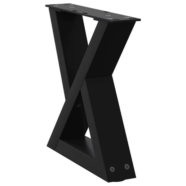 vidaXL Soffbordsben 2 st svart 30x(30-31,3) cm stål
