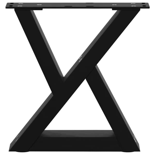 vidaXL Soffbordsben 2 st svart 30x(30-31,3) cm stål