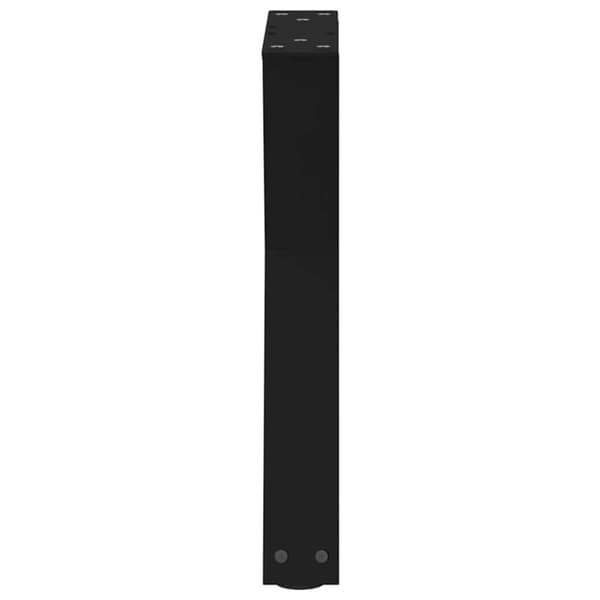 vidaXL Sohvapöydän jalat 2 kpl Musta 28x(42-43,3) cm Teräs