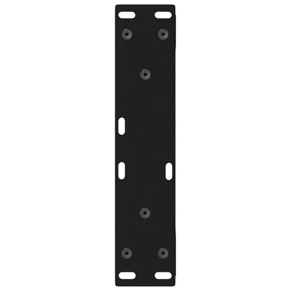 vidaXL Sohvapöydän jalat 2 kpl Musta 28x(42-43,3) cm Teräs