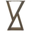 Miniatyrbillede 5 af 10: vidaXL Sofabordben 2 stk Naturstål 38x(42-43,3) cm Stål