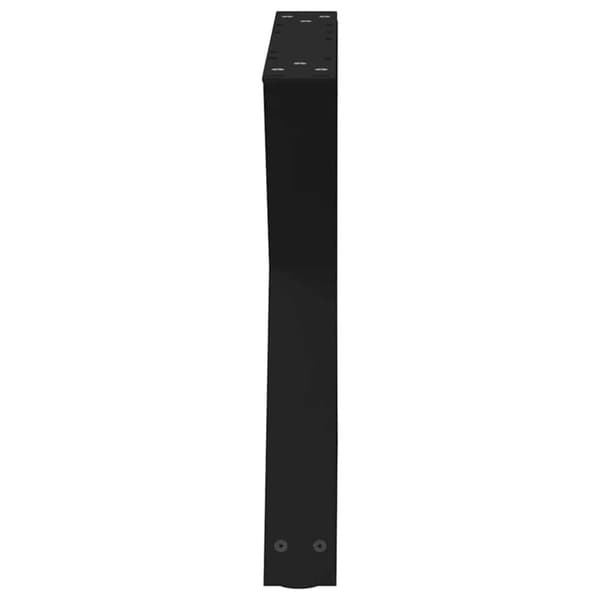 vidaXL Sohvapöydän jalat 2 kpl Musta 60x(42-43,3) cm Teräs