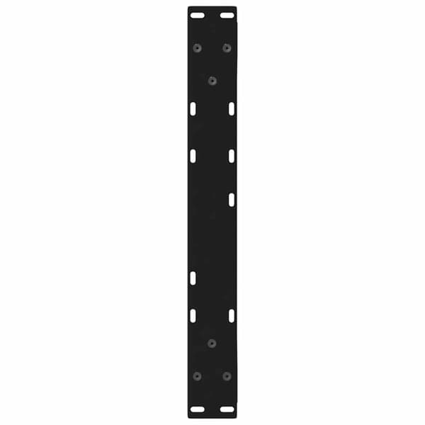 vidaXL Sohvapöydän jalat 2 kpl Musta 60x(42-43,3) cm Teräs