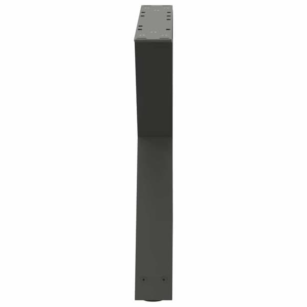 vidaXL Sohvapöydän jalat 2 kpl antrasiitti 50x(42-43,3) cm teräs