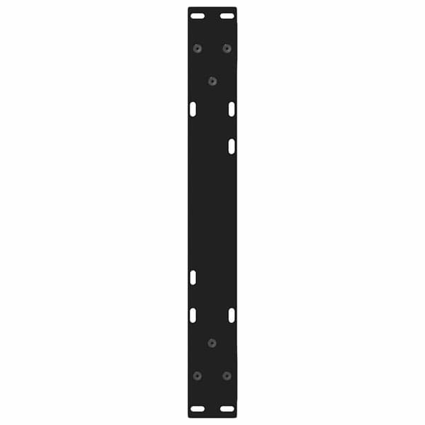 vidaXL Sohvapöydän jalat 2 kpl musta 50x(30-31,3) cm teräs