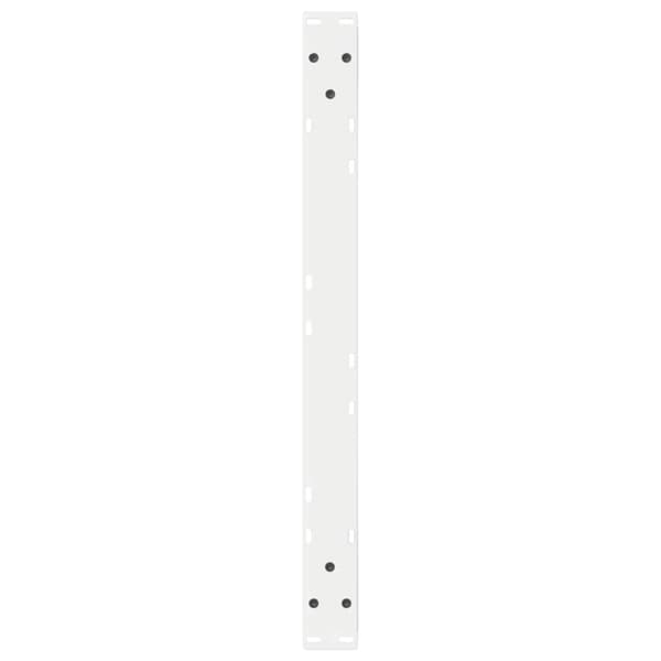 vidaXL Sofabordben 2 stk Hvid 70x(30-31,3) cm Stål