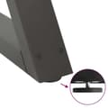 Pikkukuva 9 / 10: vidaXL Sohvapöydän jalat 2 kpl antrasiitti 60x(30-31,3) cm teräs