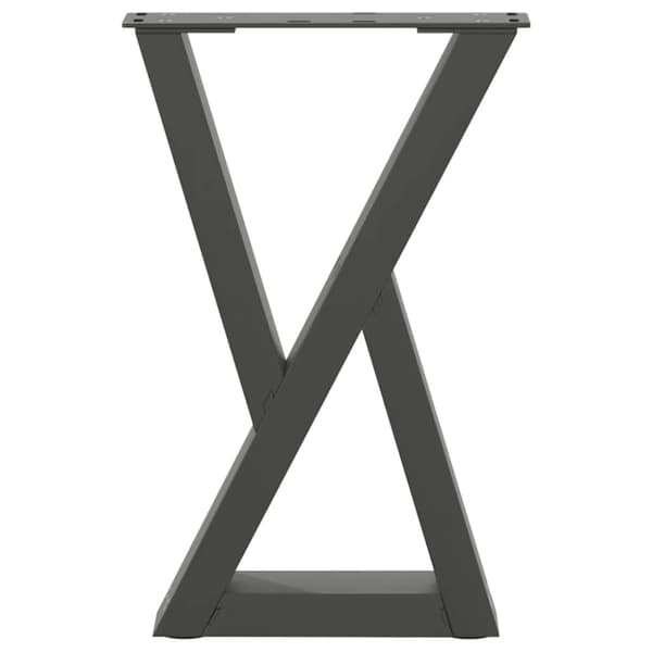 vidaXL Sohvapöydän jalat 2 kpl Antrasiitti 28x(42-43,3) cm Teräs