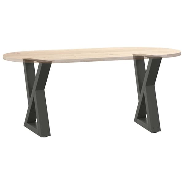 vidaXL Sohvapöydän jalat 2 kpl Antrasiitti 28x(42-43,3) cm Teräs
