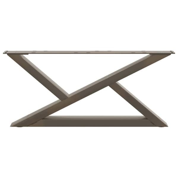 vidaXL Sohvapöydän jalat 2 kpl Natural Steel 70x(30-31,3) cm Teräs