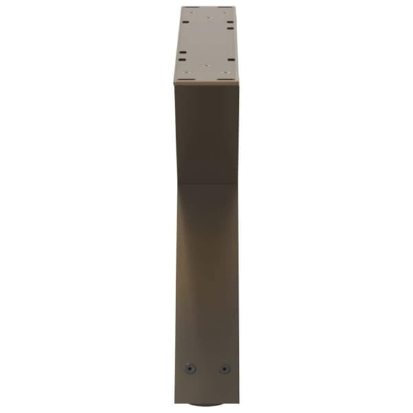 vidaXL Sohvapöydän jalat 2 kpl Luonnonvärinen teräs 60x(30-31,3) cm Teräs