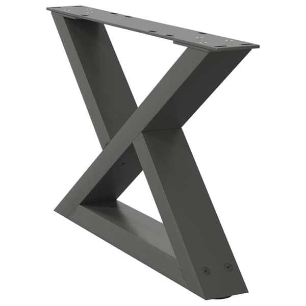 vidaXL Soffbordsben 2 st antracit 50x(30-31,3) cm stål