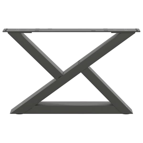 vidaXL Soffbordsben 2 st antracit 50x(30-31,3) cm stål