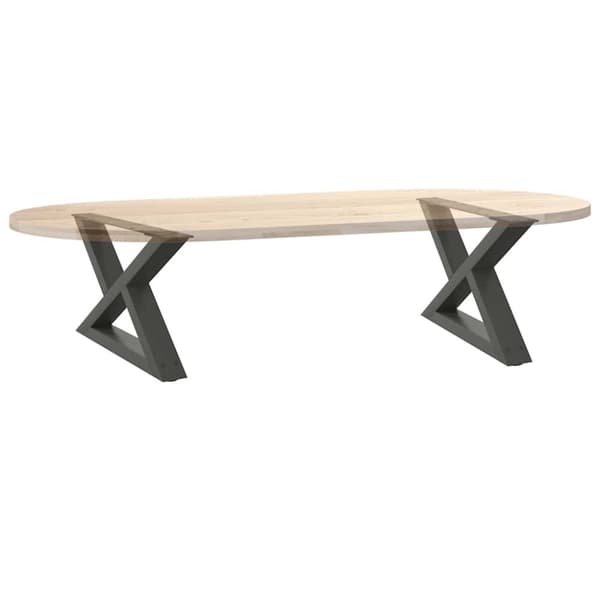 vidaXL Soffbordsben 2 st antracit 50x(30-31,3) cm stål