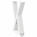 Miniatyrbilde 4 av 10: vidaXL Salongbordben 2 stk hvite 28 x (42-43,3) cm stål