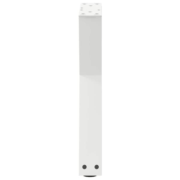 vidaXL Salongbordben 2 stk hvite 28 x (42-43,3) cm stål
