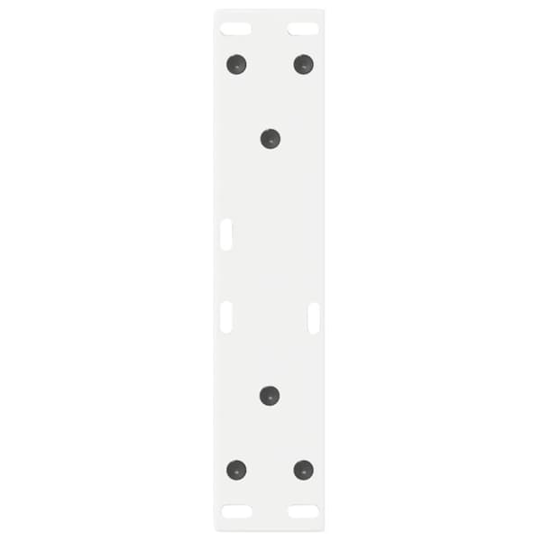 vidaXL Salongbordben 2 stk hvite 28 x (42-43,3) cm stål