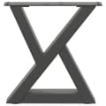 Miniatyrbilde 5 av 10: vidaXL Salongbordben 2 stk antrasitt 40x(30-31,3) cm stål