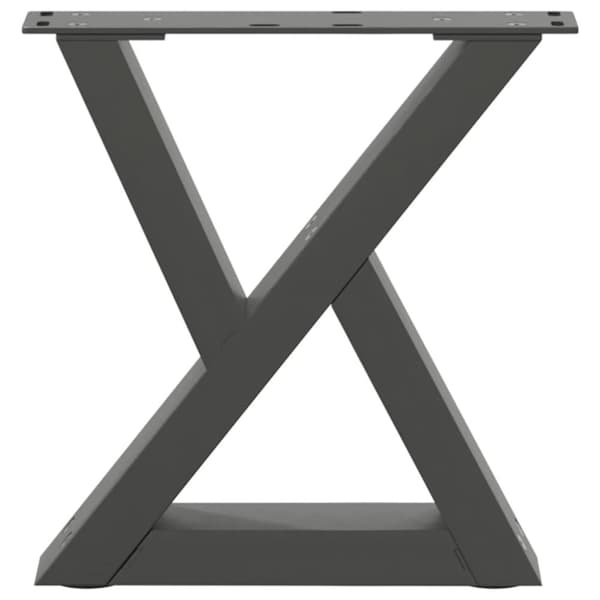 vidaXL Salongbordben 2 stk antrasitt 40x(30-31,3) cm stål