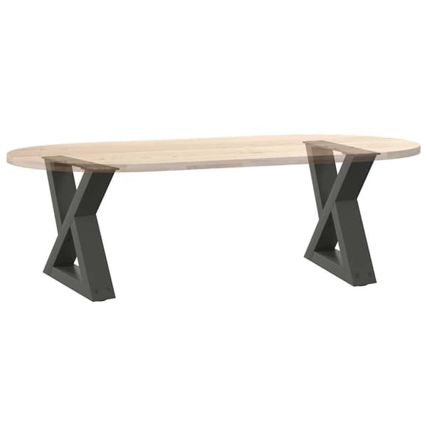 vidaXL Salongbordben 2 stk antrasitt 40x(30-31,3) cm stål