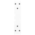 Miniatyrbilde 7 av 10: vidaXL Salongbordben 2 stk hvite 40x(30-31,3) cm stål