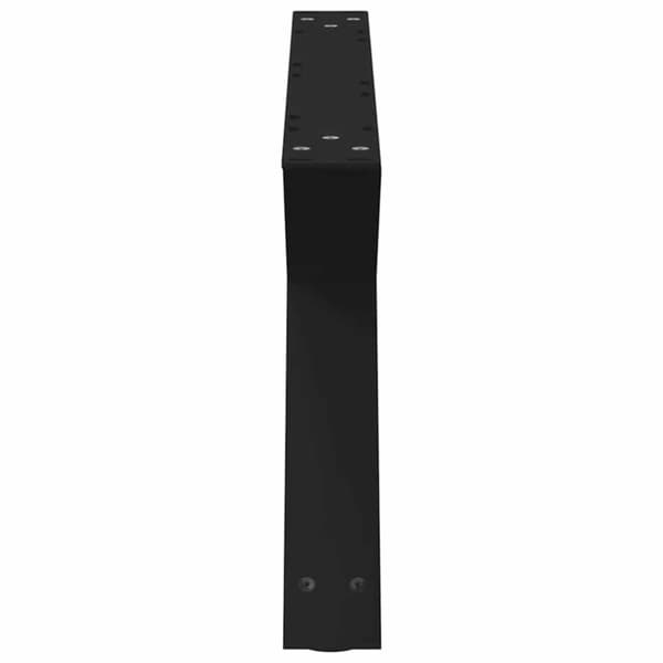 vidaXL Salongbordben 2 stk svart 70x(30-31,3) cm stål