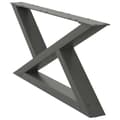 Miniatyrbilde 4 av 10: vidaXL Salongbordben 2 stk antrasitt 70x(30-31,3) cm stål