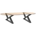 Miniatyrbilde 8 av 10: vidaXL Salongbordben 2 stk antrasitt 70x(30-31,3) cm stål