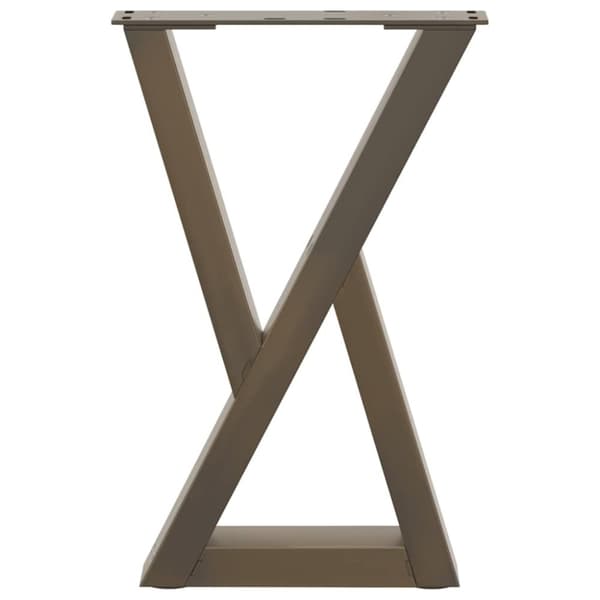 vidaXL Salongbordben 2 stk naturstål 28 x (42-43,3) cm stål