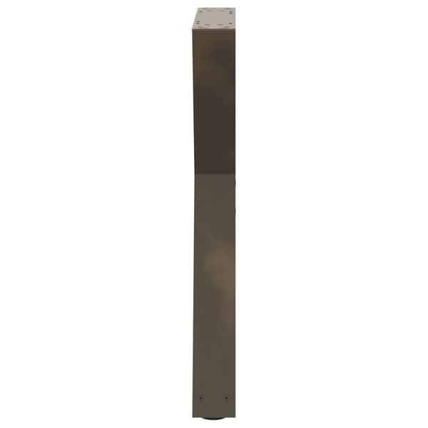 vidaXL Spisebordsben 2 stk Naturstål 50x(72-73,3) cm Stål