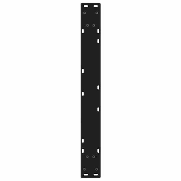 vidaXL Spisebordsben 2 stk Sort 80x(72-73,3) cm Stål