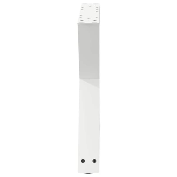 vidaXL Salongbordben 2 stk hvite 60 x (42-43,3) cm stål