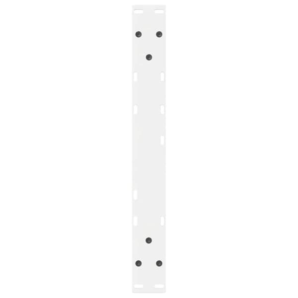 vidaXL Salongbordben 2 stk hvite 60 x (42-43,3) cm stål
