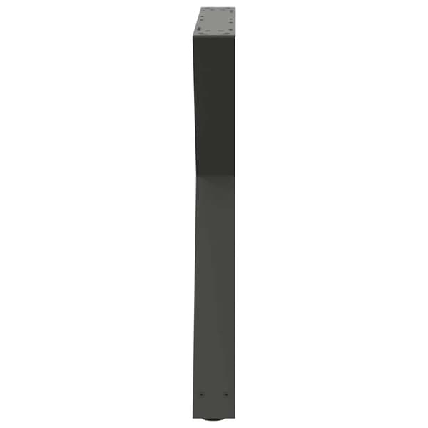 vidaXL Ruokapöydän Jalat 2 kpl Antrasiitti 70x(72-73,3) cm Teräs
