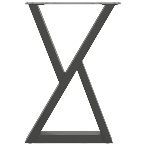 vidaXL Spisebordsben 2 stk Antracit 50x(72-73,3) cm Stål