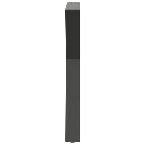 vidaXL Spisebordsben 2 stk Antracit 50x(72-73,3) cm Stål
