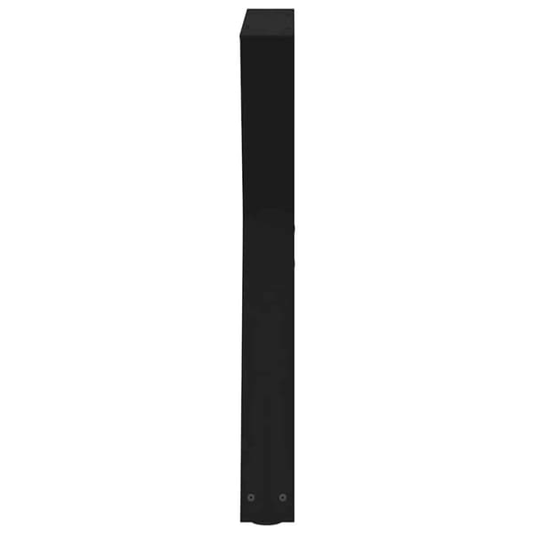 vidaXL Spisebordsben 2 stk Sort 60x(72-73,3) cm Stål