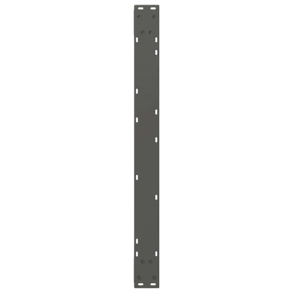 vidaXL Ruokapöydän jalat 2 kpl antrasiitti 90x(72-73,3) cm teräs