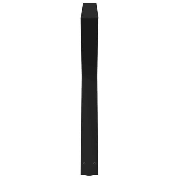vidaXL Ruokapöydän jalat 2 kpl Musta 90x(72-73,3) cm Teräs