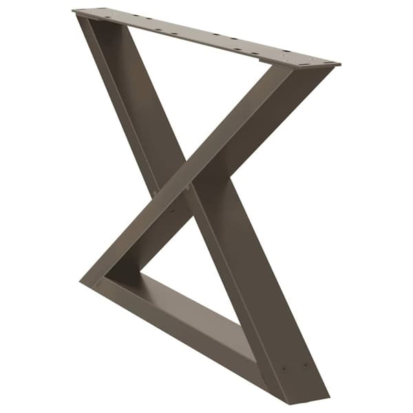 vidaXL Sofabordben 2 stk Naturstål 70x(42-43,3) cm Stål