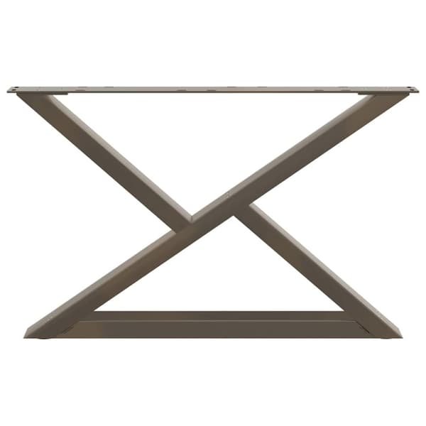 vidaXL Sofabordben 2 stk Naturstål 70x(42-43,3) cm Stål