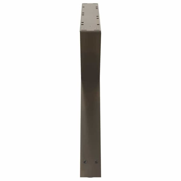 vidaXL Sofabordben 2 stk Naturstål 70x(42-43,3) cm Stål